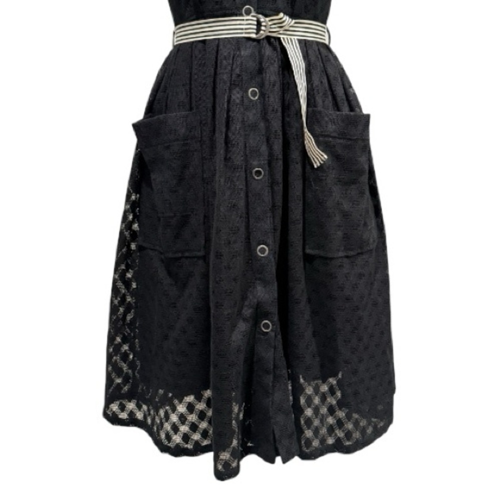 Plenty by Tracy Reese Black Lace Retro Shirtwaist Dress Size 6 - Picture 3 of 12